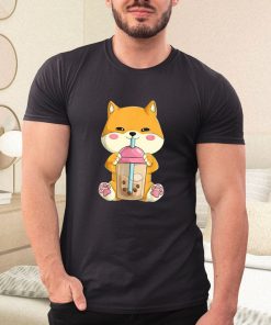 a t shirt black japanese shiba inu yKYiQ