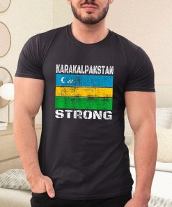 a t shirt black karakalpakstan flag uzbekistan eZeDT