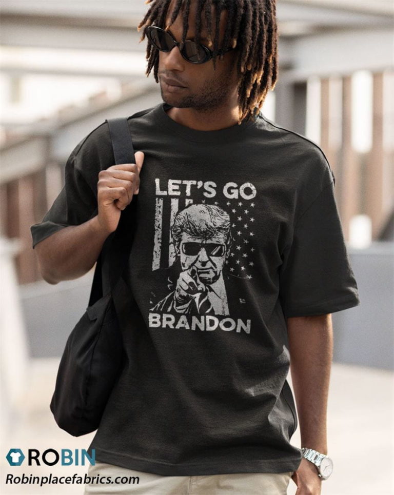 Lets Go Brandon Trump And America Flag Shirt