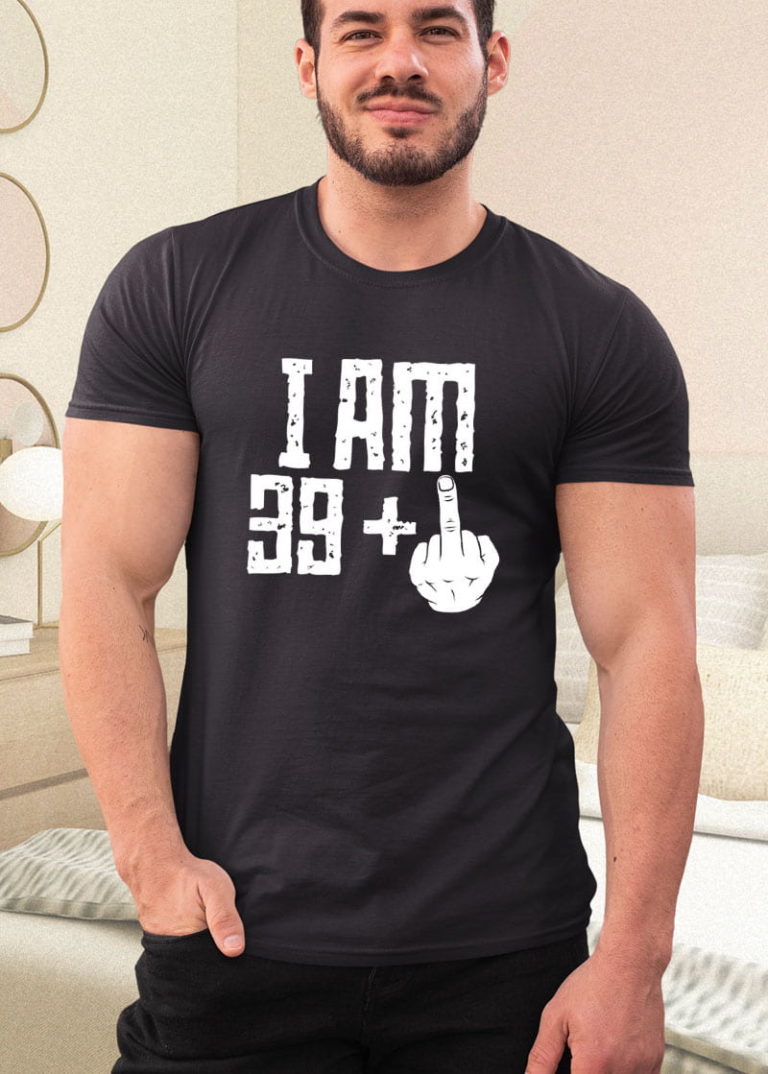 Middle Finger 40th Birthday Shirt