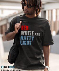 a t shirt black red white 26 natty light e4fMd