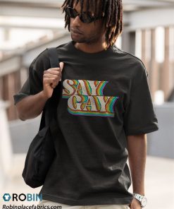 a t shirt black say gay retro vintage florida its ok to say gay lhBbZ