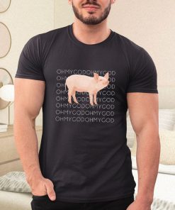 a t shirt black shane dawson oh my god pig U3KGB