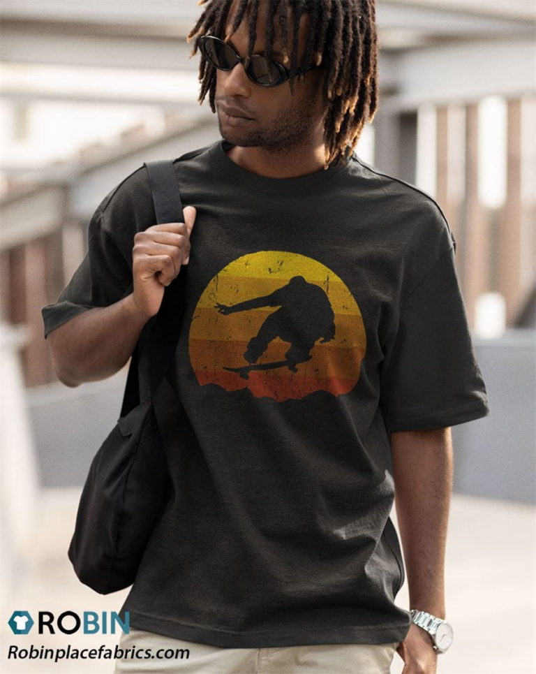 Skaters Having Fun Retro Sunset Skateboard Shirt