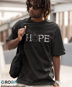 a t shirt black sobriety hope recovery alcoholic sober recover aa support HtWXr