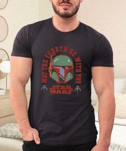 a t shirt black star wars boba fett may the fourth be with you XsBMK