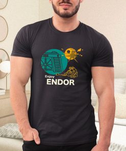 a t shirt black star wars enjoy endor cfjwh