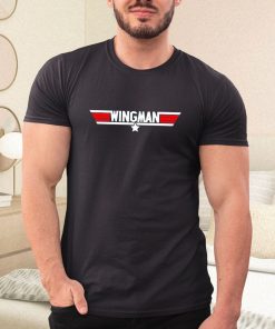 a t shirt black wingman logo Qd8U7