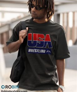 a t shirt black wrestling 2021 usa team EUj7y