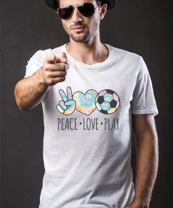 a t shirt white tie dye soccer peace love play Gi97V