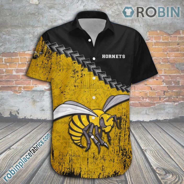 Alabama State Hornets Casual Button Down Hawaiian Shirt Grunge Polynesian Tattoo – NCAA
