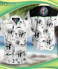 Alfa Romeo F1 Short Sleeve Button Down Hawaiian Shirt Alfa Romeo F1 Short Sleeve Button Down Hawaiian Shirt