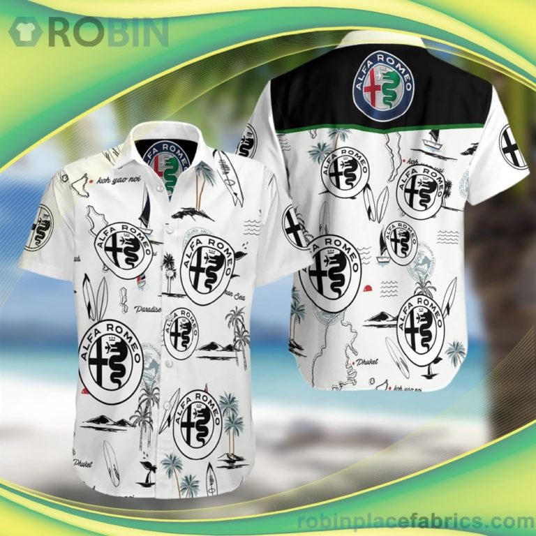 Alfa Romeo F1 Short Sleeve Button Down Hawaiian Shirt