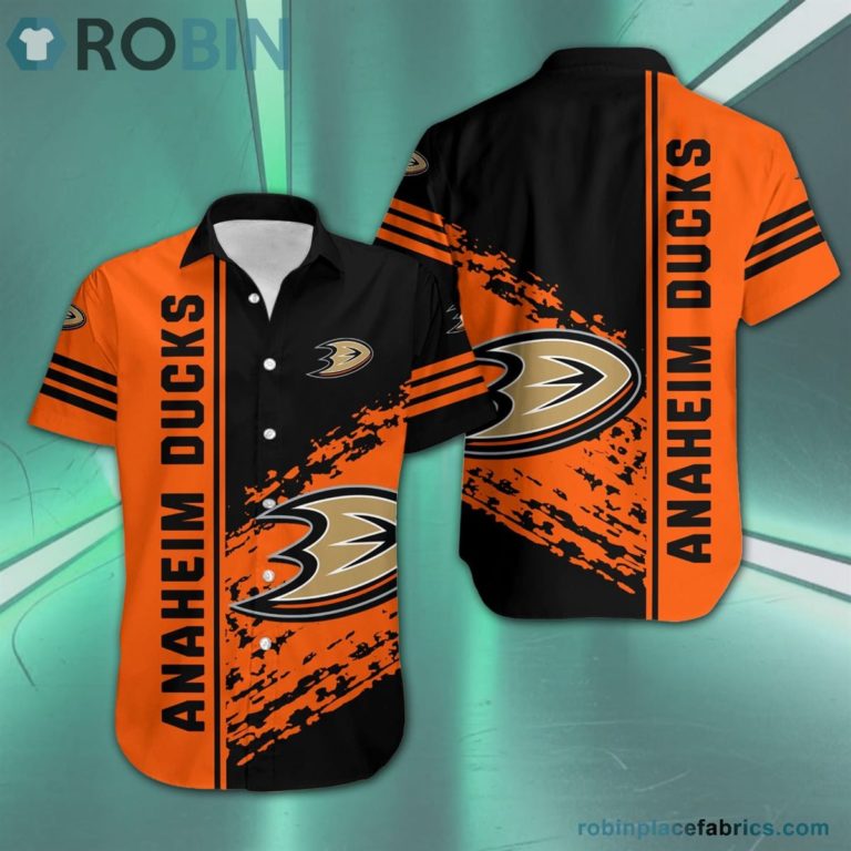 Anaheim Ducks – NHL Short Sleeve Button Down Hawaiian Shirt