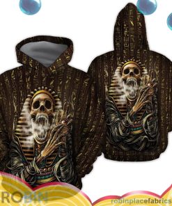 ancient egypt skull all over print aop shirt hoodie lyxbZ