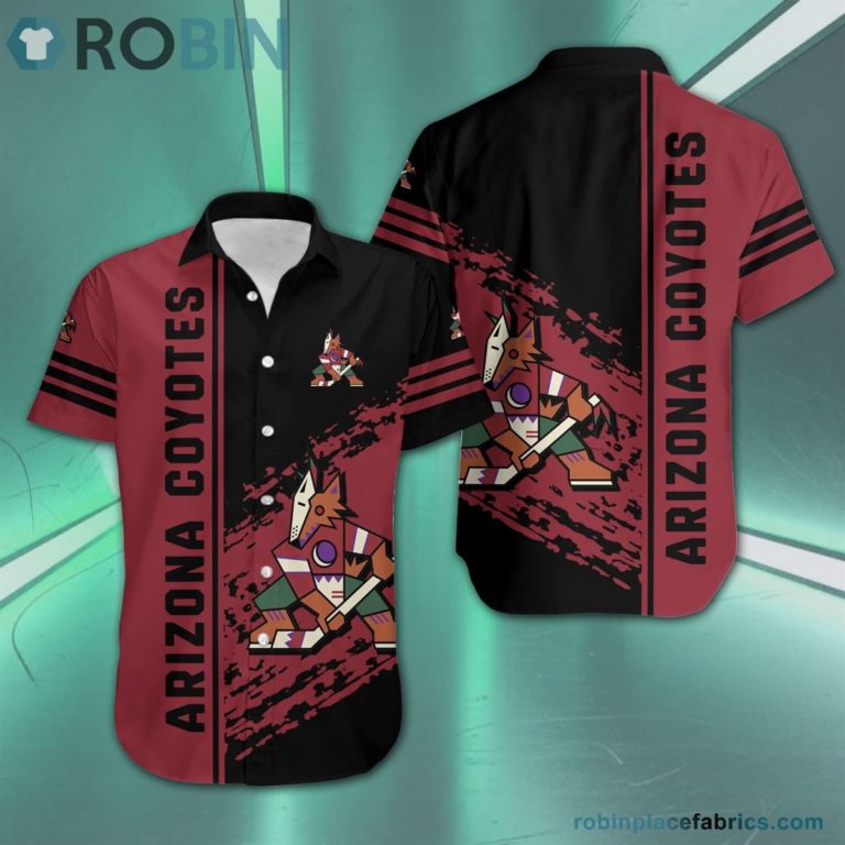 Arizona Coyotes – NHL Short Sleeve Button Down Hawaiian Shirt