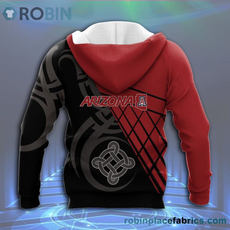 Arizona Wildcats All Over Print 3D Hoodie Pattern Celtic – NCAA