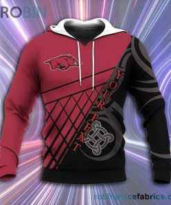 Arkansas Razorbacks All Over Print 3D Hoodie Pattern Celtic – NCAA