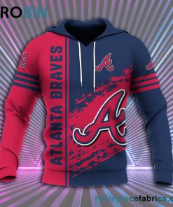 Atlanta Braves All Over Print 3D Hoodie Quarter Style – MLB