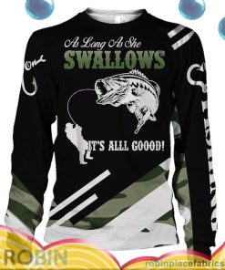 Bass Fishing A Long As She Swallow All Over Print – AOP Shirt Bass Fishing A Long As She Swallow All Over Print – AOP Shirt