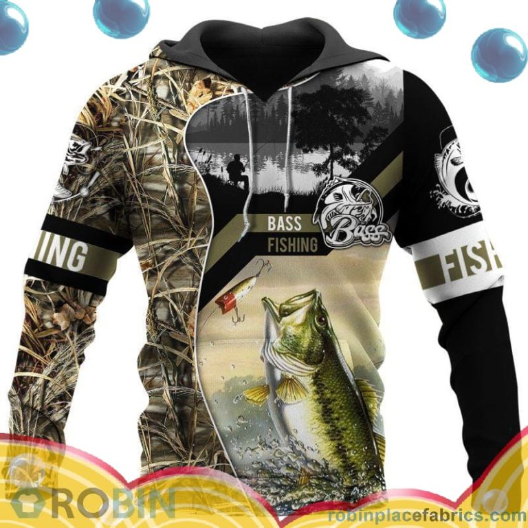 Bass Fishing Camouflage All Over Print – AOP Shirt