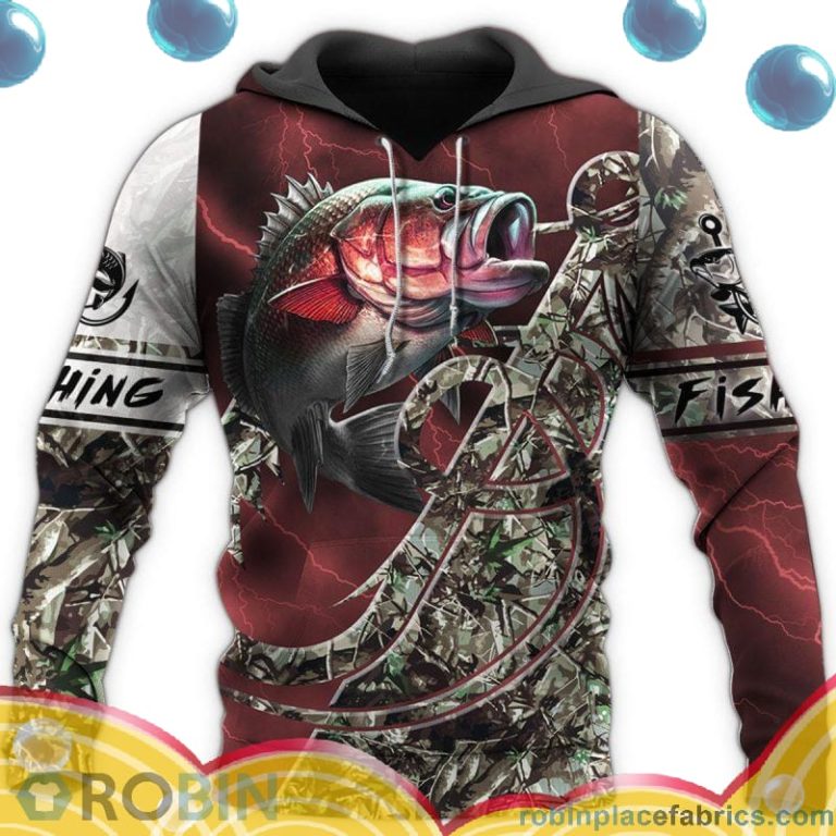 Bass Fishing Red Thunder All Over Print – AOP Shirt