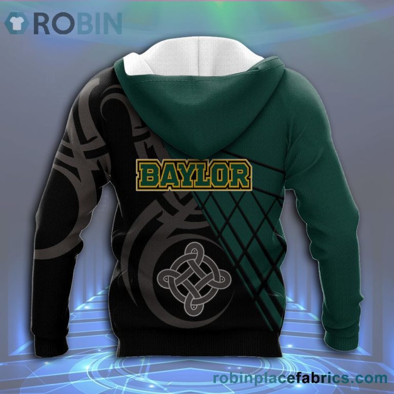 Baylor Bears All Over Print 3D Hoodie Pattern Celtic – NCAA