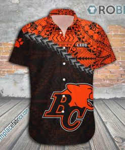BC Lions Casual Button Down Hawaiian Shirt Grunge Polynesian Tattoo – CA FOOTBALL