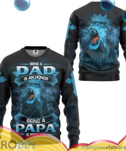 being a dad is an honor all over print aop shirt sweater qTQhf