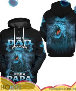 being a dad is an honor all over print aop shirt zip hoodie WxC7v