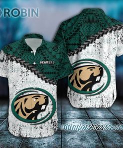 bemidji state beavers casual button down hawaiian shirt grunge polynesian tattoo ncaa 196 43s8e