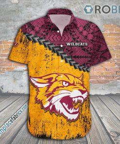 Bethune -Cookman Wildcats Casual Button Down Hawaiian Shirt Grunge Polynesian Tattoo – NCAA