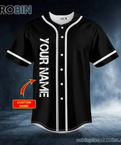 Black Custom Baseball Jersey