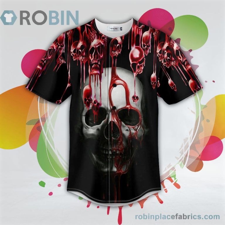 Blooding Skull Baseball Jersey RB3883