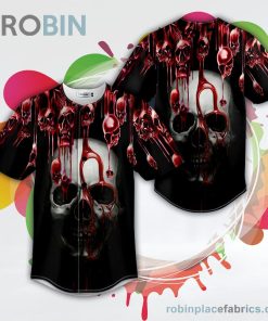 blooding skull baseball jersey rb388382 ztkk4