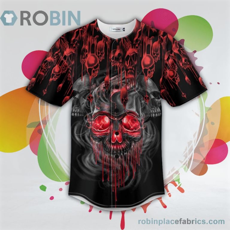 Bloody Skull Baseball Jersey RB8210