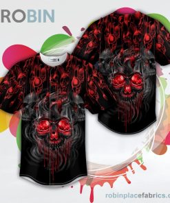 bloody skull baseball jersey rb821081 3uFZo