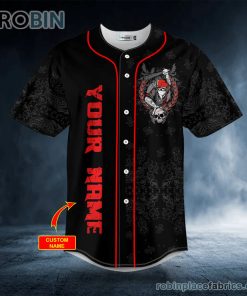 Bolt Up Or Shut Up Baseball Bat Skull Custom Baseball Jersey Bolt Up Or Shut Up Baseball Bat Skull Custom Baseball Jersey