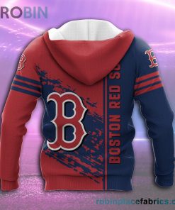 boston red sox all over print 3d hoodie quarter style mlb 111 XHthd