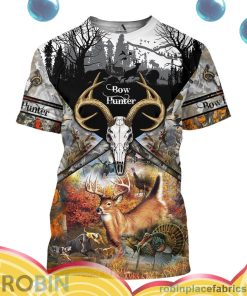 bow hunting all over print aop shirt t shirt PRZn5