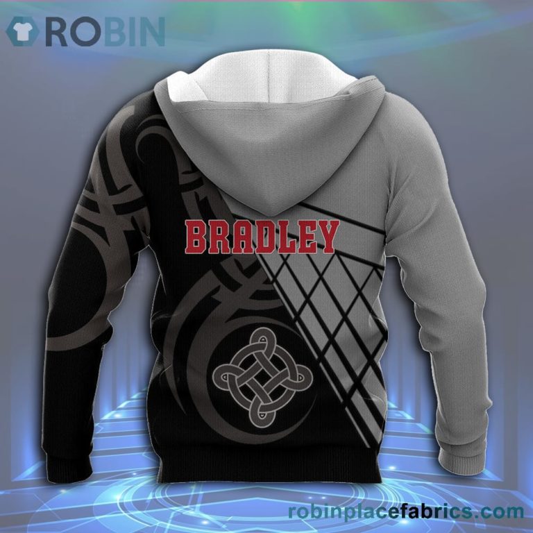 Bradley Braves All Over Print 3D Hoodie Pattern Celtic – NCAA