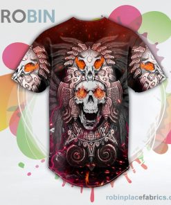 Brocade Pattern 8 Native Skull Baseball Jersey RB7804 Brocade Pattern 8 Native Skull Baseball Jersey RB7804