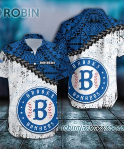 brooks bombers casual button down hawaiian shirt grunge polynesian tattoo ca baseball 186 2rzWu