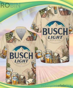 Bud Light Beers Short Sleeve Button Down Hawaiian Shirt