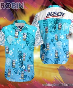 Busch Latte Summer Hawaiian Shirt, Casual Short Sleeve Shirt