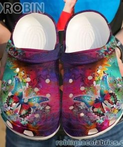 Butterfly Flower Crocs Crocband Clog 3D Crocs Print Full