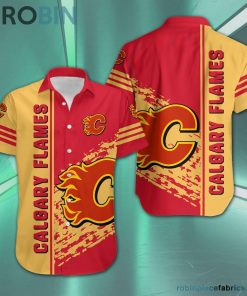 Calgary Flames – NHL Short Sleeve Button Down Hawaiian Shirt