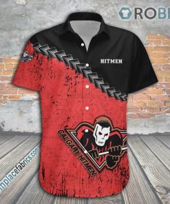 Calgary Hitmen Casual Button Down Hawaiian Shirt Grunge Polynesian Tattoo – CA HOCKEY Calgary Hitmen Casual Button Down Hawaiian Shirt Grunge Polynesian Tattoo – CA HOCKEY