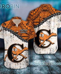 campbell fighting camels casual button down hawaiian shirt grunge polynesian tattoo ncaa 177 Xqvk9