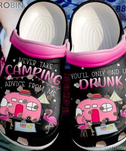 Camping Clog Camping Drunk Crocs Crocband Clog 3D Crocs Print Full